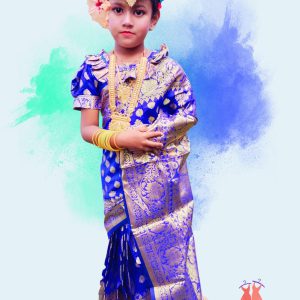 স্কিন প্রিন্ট বেবি রেডি শাড়ী (code 60)