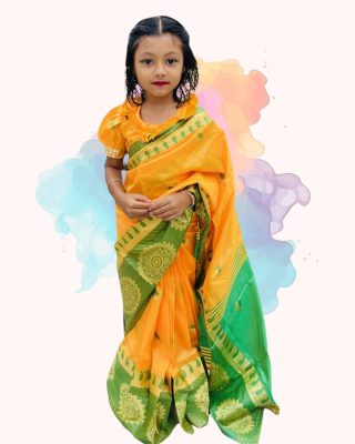 হলুদ সবুজ চাকা কাতান (code 01)
