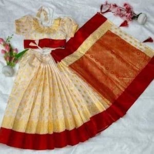 চান্দেরি সিল্ক রেডি শাড়ী (code 109)
